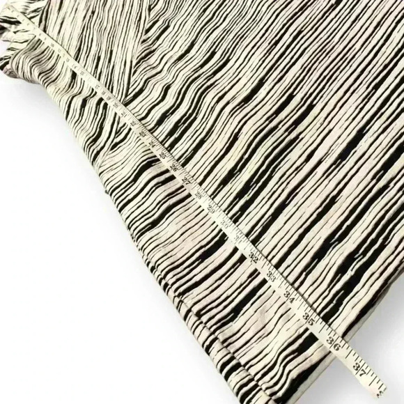 Calvin Klein Sleeveless Black and White Striped Stretch Bodycon Dress - Picture 13 of 16